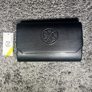 CXL By Christian‎ Lacroix Madison Smooth Clutch Matte Black  NWT MSRP $78